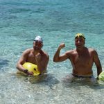 גיא כהן ואייל שכנר במחנה אימון מים פתוחים ביוון